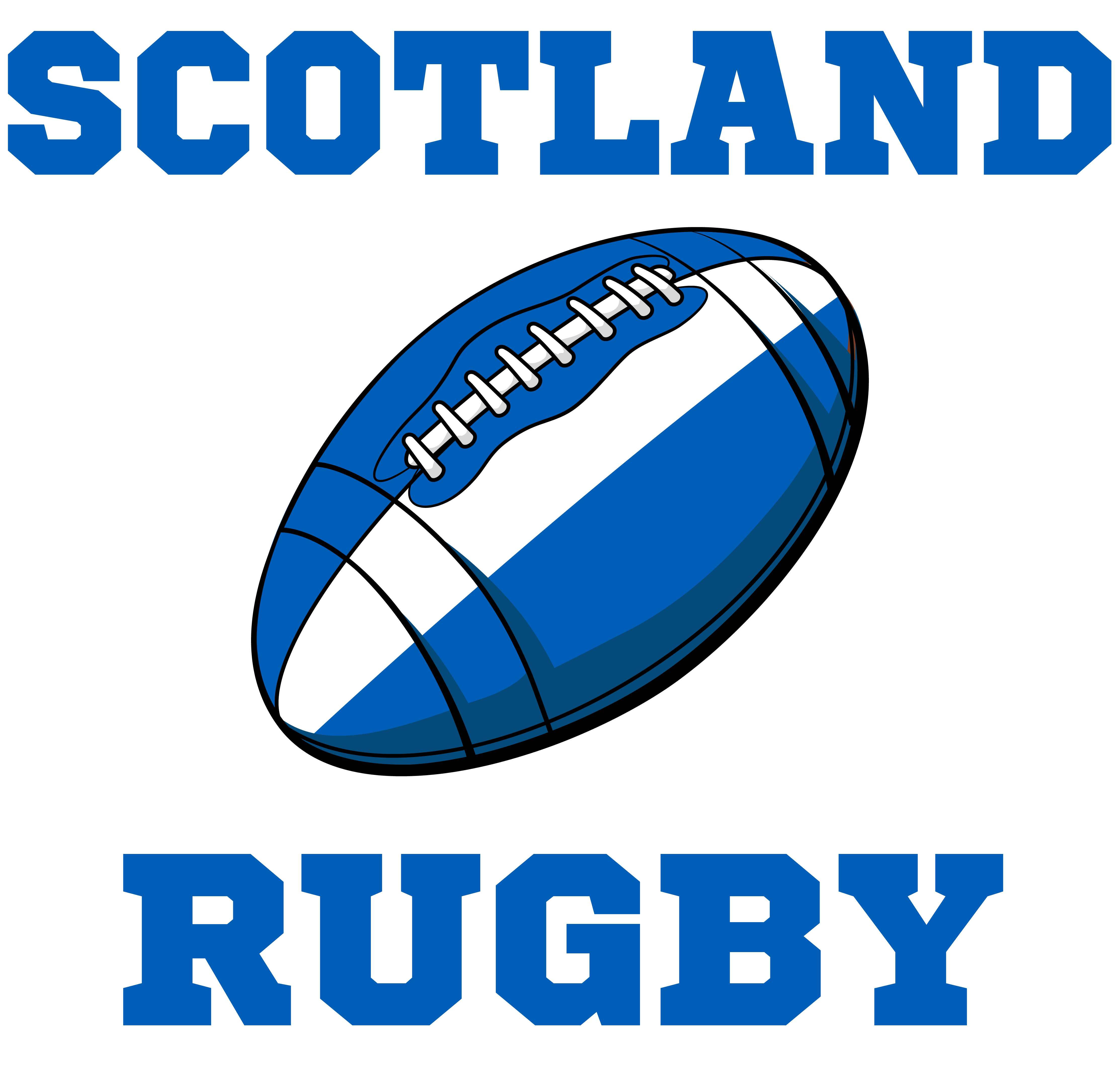 Scotland Rugby Ball Hoody (Black)